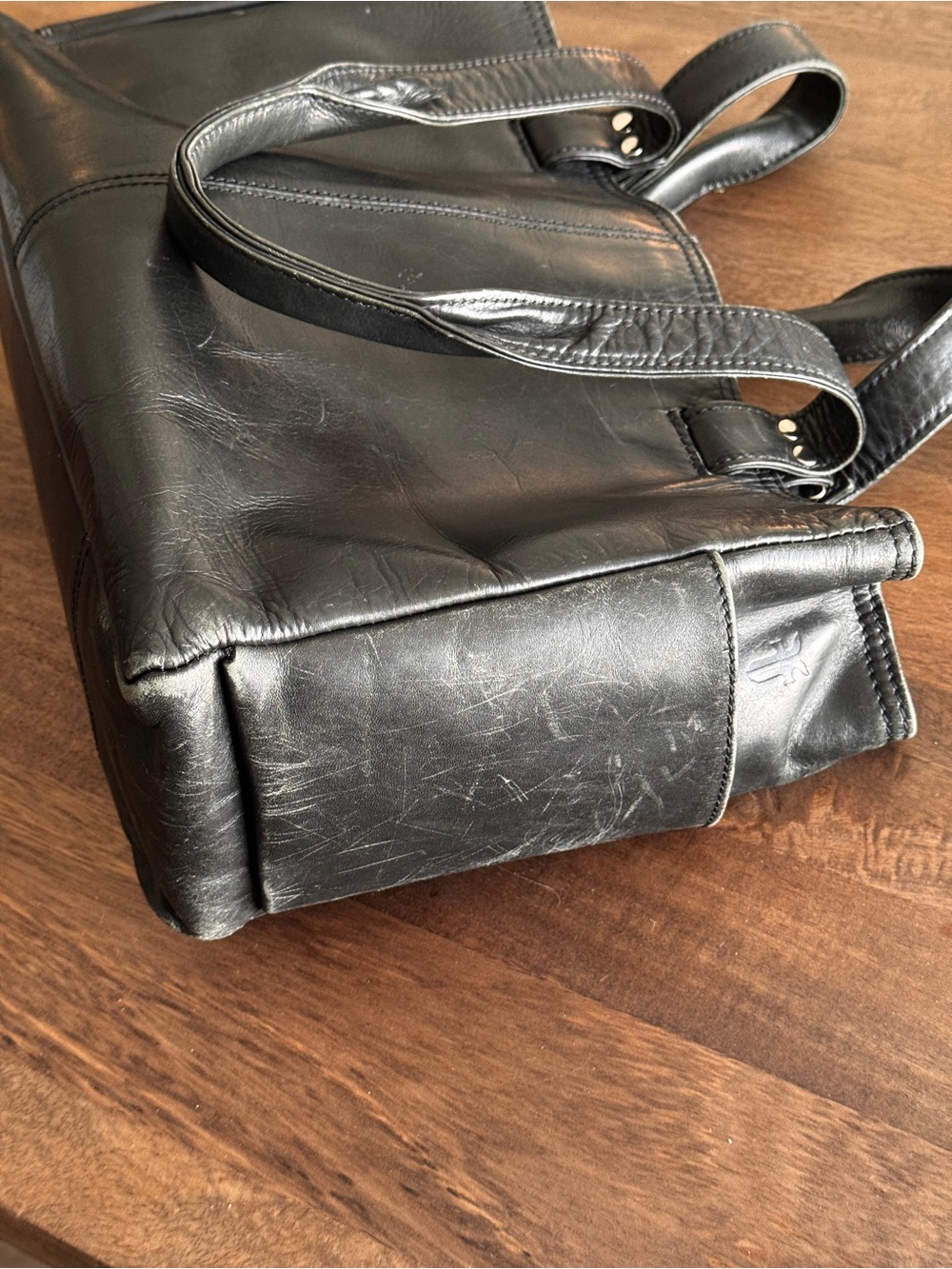 Frye Black Leather Tote Bag - Picture 9 of 9